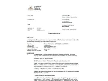 恭喜孫同學(xué)成功被澳大利亞國立大學(xué)計算碩士專業(yè)錄取-優(yōu)越教育