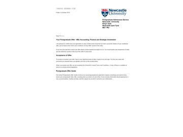 恭喜吳同學獲得紐卡斯爾大學會計、金融與戰(zhàn)略投資專業(yè)碩士通知書