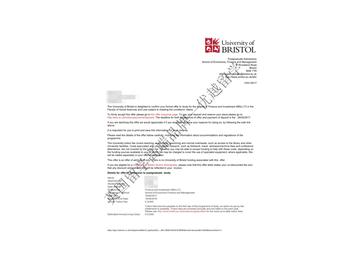 恭喜徐同學(xué)獲得布里斯托大學(xué)金融與投資專業(yè)碩士通知書