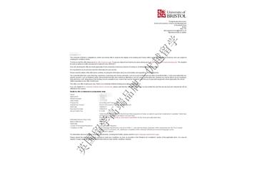 恭喜林同學(xué)獲得布里斯托大學(xué)會計與金融專業(yè)碩士通知書