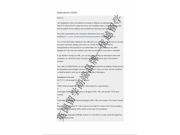 恭喜李同學(xué)獲得愛丁堡大學(xué)法律專業(yè)碩士通知書