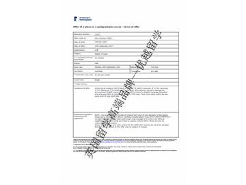 2018offer：恭喜蘇同學(xué)獲得諾丁漢大學(xué)法學(xué)專業(yè)碩士通知書