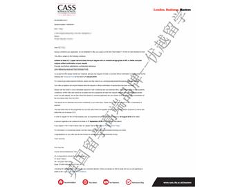 2018offer：恭喜李同學(xué)獲得卡斯商學(xué)院房地產(chǎn)專業(yè)碩士通知書