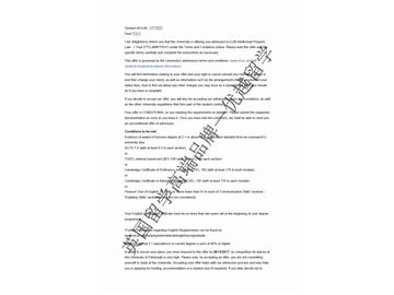 2018offer：恭喜劉同學(xué)獲得愛(ài)丁堡大學(xué)法學(xué)專業(yè)碩士通知書