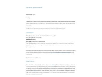 2019offer：恭喜張同學(xué)獲得華威大學(xué)教育學(xué)研究專業(yè)碩士通知書