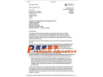 2020offer：恭喜湯同學(xué)獲得伯明翰大學(xué)(世界排名：81)金融管理專業(yè)碩士通知書