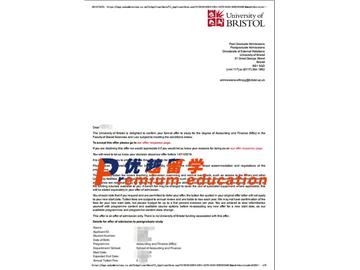 2020offer：恭喜許同學(xué)獲得布里斯托大學(xué)(世界排名：49)會計(jì)與金融專業(yè)碩士通知書