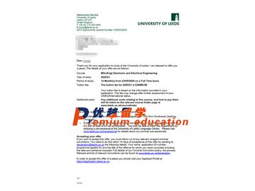 2020offer：恭喜金同學獲得利茲大學(世界排名：93)電子電氣工程專業(yè)通知書