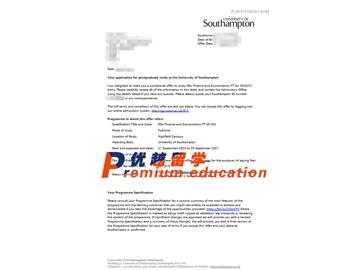 2020offer：恭喜張同學(xué)獲得南安普頓大學(xué)(世界排名：97)經(jīng)濟(jì)與計(jì)量學(xué)專(zhuān)業(yè)碩士通知書(shū)