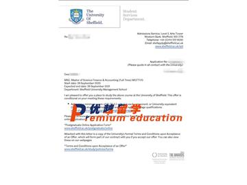 2020offer：恭喜趙同學(xué)獲得謝菲爾德大學(xué)(世界排名：78)會(huì)計(jì)與金融專(zhuān)業(yè)通知書(shū)