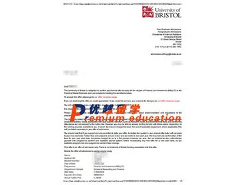 2020offer：恭喜王同學(xué)獲得布里斯托大學(xué)(世界排名：49)金融與投資專業(yè)碩士通知書