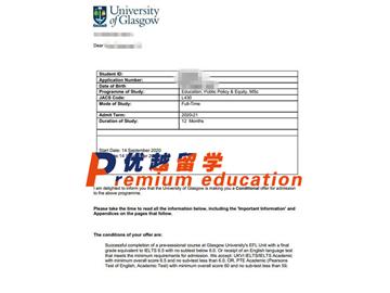 2020offer：恭喜李同學(xué)獲得格拉斯哥大學(xué)(世界排名：67)教育、公共政策和平等專(zhuān)業(yè)碩士通知書(shū)