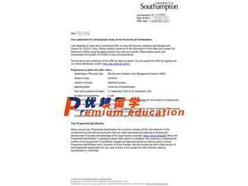 2020offer：恭喜沈同學(xué)獲得南安普頓大學(xué)(世界排名：97)商業(yè)分析與管理科學(xué)專業(yè)碩士通知書