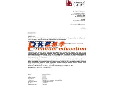 2020offer：恭喜周同學(xué)獲得布里斯托大學(xué)(世界排名：49)國際商務(wù)管理專業(yè)碩士通知書
