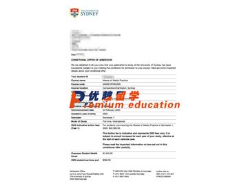 2020offer：恭喜顧同學(xué)獲得悉尼大學(xué)(世界排名：42)媒體實(shí)踐專業(yè)碩士通知書