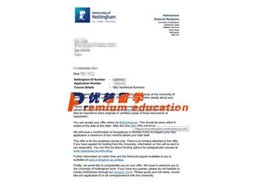 2020offer：恭喜王同學(xué)獲得諾丁漢大學(xué)(世界排名：96)營養(yǎng)科學(xué)專業(yè)碩士通知書