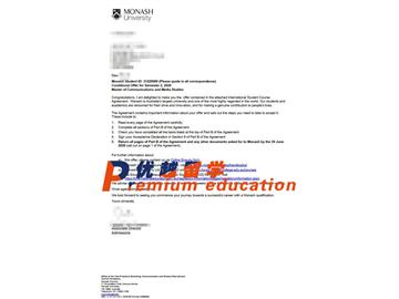 2020offer：恭喜張同學(xué)獲得莫納什大學(xué)(世界排名：58)傳播與媒體研究專業(yè)碩士通知書
