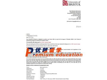 2020offer：恭喜李同學獲得布里斯托大學(世界排名：49)機器人學專業(yè)碩士通知書