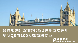 【雙非逆襲】合理規(guī)劃！雙非均分82也能成功跨申多所QS前100大熱商科專(zhuān)業(yè)